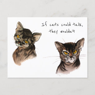 Abessijnse katten / Gepersonaliseerd Feestdagenkaart