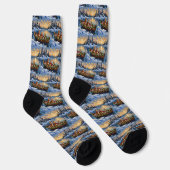 Abessijnse Katten Kerst Boot Vakantie Sokken (Rechts)