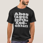 Abestagen Berthe Koëschtatt T-Shirt (Voorkant)