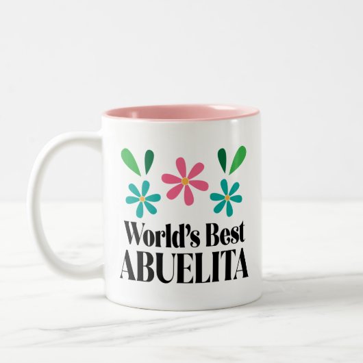 Abeulita Gift voor oma-Moederdag Tweekleurige Koffiemok (Links)