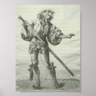 Abgerissener Krieger Poster