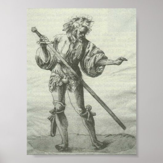 Abgerissener Krieger Poster (Voorkant)