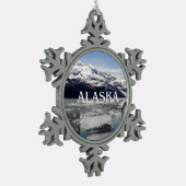 ABH Alaska Tin Sneeuwvlok Ornament (Links)