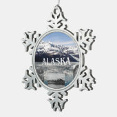 ABH Alaska Tin Sneeuwvlok Ornament (Rechts)