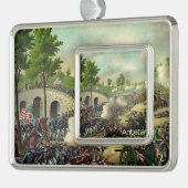 ABH Antietam Verzilverd Omlijst Ornament (Links)