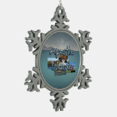 ABH Apostle Islands Tin Sneeuwvlok Ornament (Links)