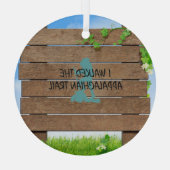 ABH Appalachian Trail Hiker Glass Ornament (Achterkant)