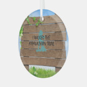 ABH Appalachian Trail Hiker Glass Ornament (Voorkant links)