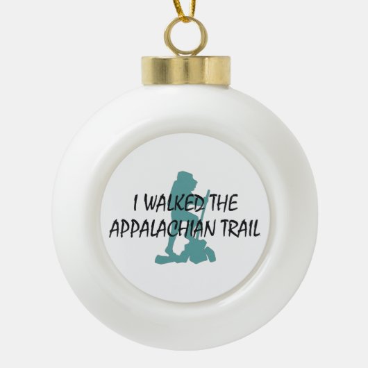 ABH Appalachian Trail Hiker Keramische Bal Ornament (Voorkant)