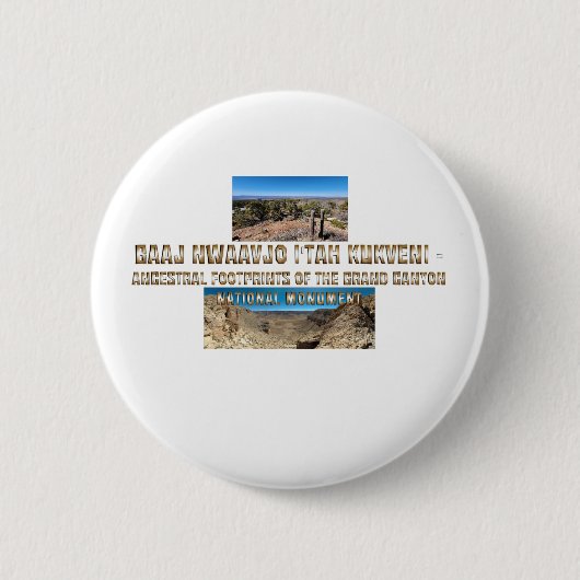 ABH Baaj Nwaavjo I'tah Kukveni NM Buttonnen Ronde Button 5,7 Cm (Voorkant)
