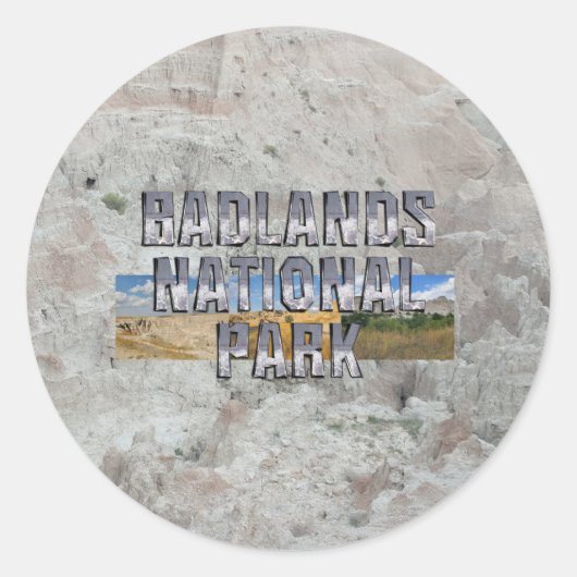 ABH Badlands Ronde Sticker (Voorkant)