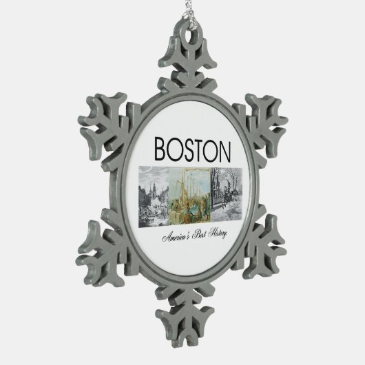 ABH Boston Tin Sneeuwvlok Ornament (Links)