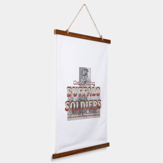 ABH Buffalo Soldaten die in de bosbouw zitten Hangend Wandkleed (Gebogen)