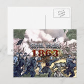 ABH Burgeroorlog 1863 Briefkaart (Voorkant / Achterkant)