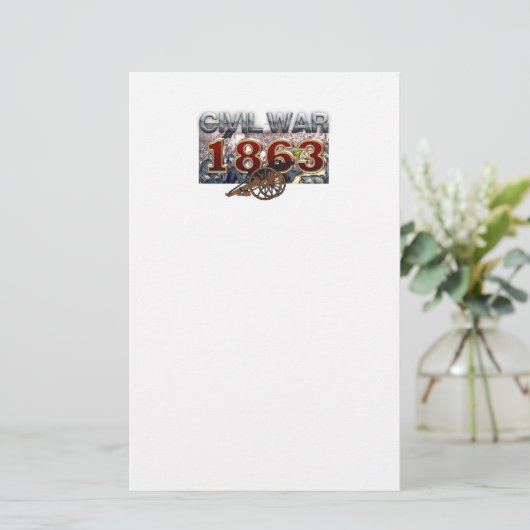 ABH Burgeroorlog 1863 Briefpapier (Staand voorkant)