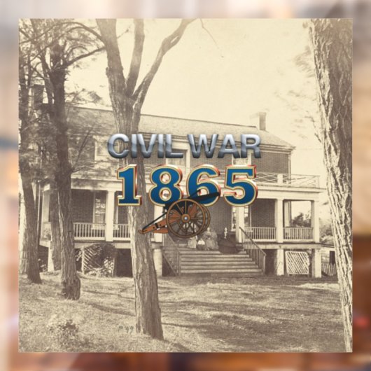 ABH Burgeroorlog 1865 Window Cling Raamsticker (Vel 2)