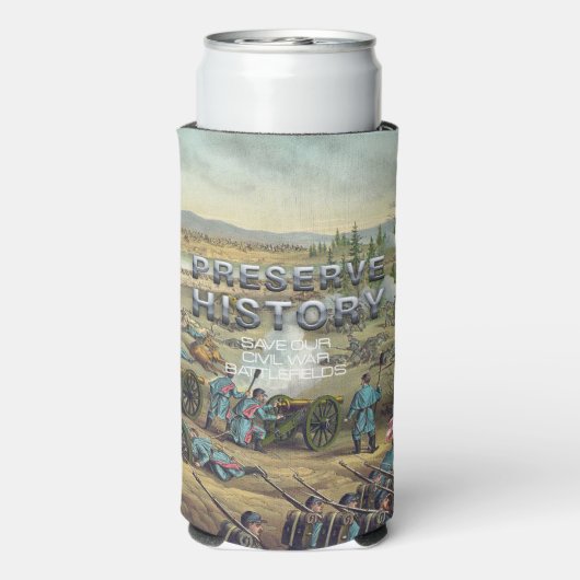 ABH Burgeroorlog Battlefield Behoud Seltzer Blikjeskoeler (Seltzer Achterkant)