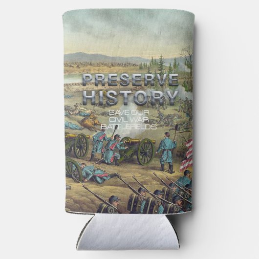 ABH Burgeroorlog Battlefield Behoud Seltzer Blikjeskoeler (Achterkant)