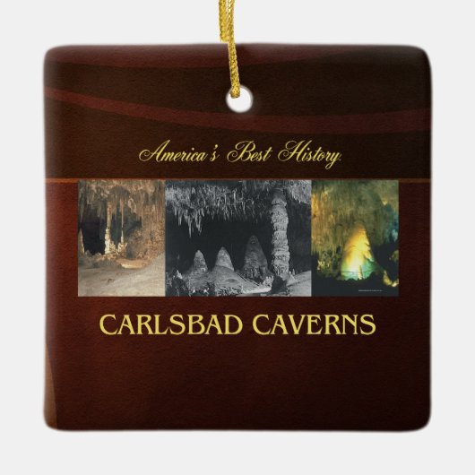 ABH Carlsbad Caverns Keramisch Ornament (Voorkant)