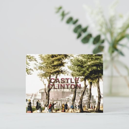 ABH Castle Clinton Briefkaart (Staand voorkant)