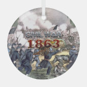 ABH Civil War 1863 Glass Ornament (Voorkant)