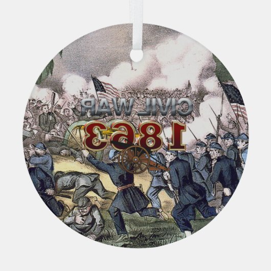 ABH Civil War 1863 Glass Ornament (Achterkant)