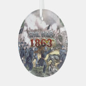 ABH Civil War 1863 Glass Ornament (Voorkant links)