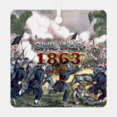 ABH Civil War 1863 Metal Ornament (Achterkant)