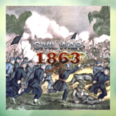 ABH Civil War 1863 Window Cling Raamsticker (Vel 3)