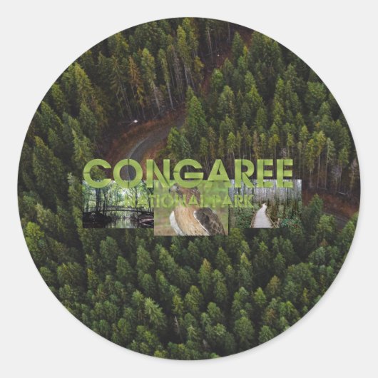 ABH Congaree NP Ronde Sticker (Voorkant)