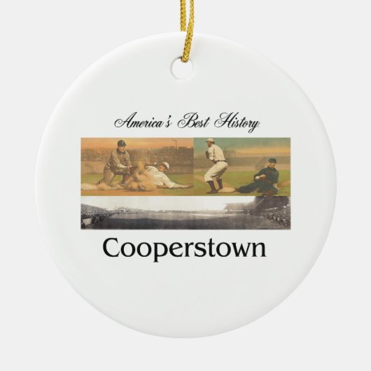 ABH Cooperstown Keramisch Ornament (Voorkant)