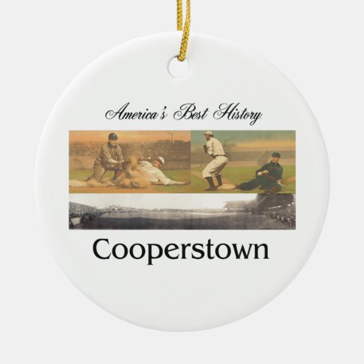 ABH Cooperstown Keramisch Ornament (Voorkant)