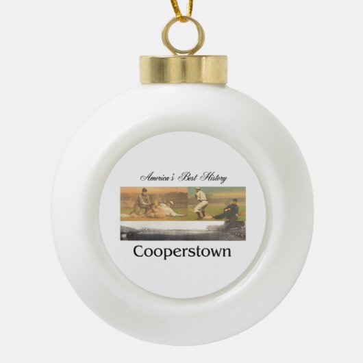 ABH Cooperstown Keramische Bal Ornament (Voorkant)