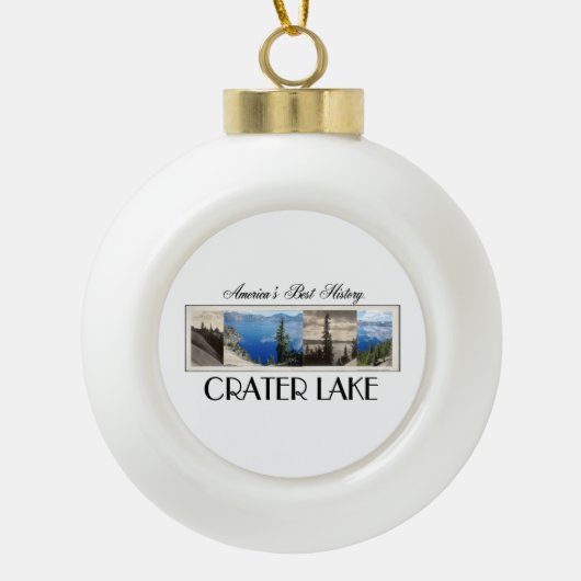 ABH Crater Lake Keramische Bal Ornament (Voorkant)