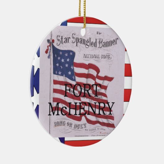 ABH Fort McHenry Keramisch Ornament (Rechts)