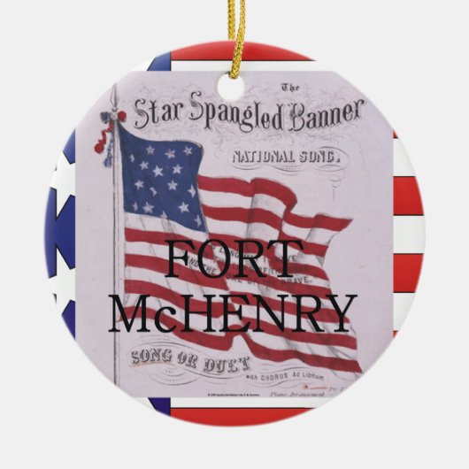 ABH Fort McHenry Keramisch Ornament (Voorkant)