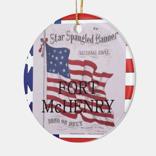 ABH Fort McHenry Keramisch Ornament (Links)