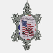 ABH Fort McHenry Tin Sneeuwvlok Ornament (Links)