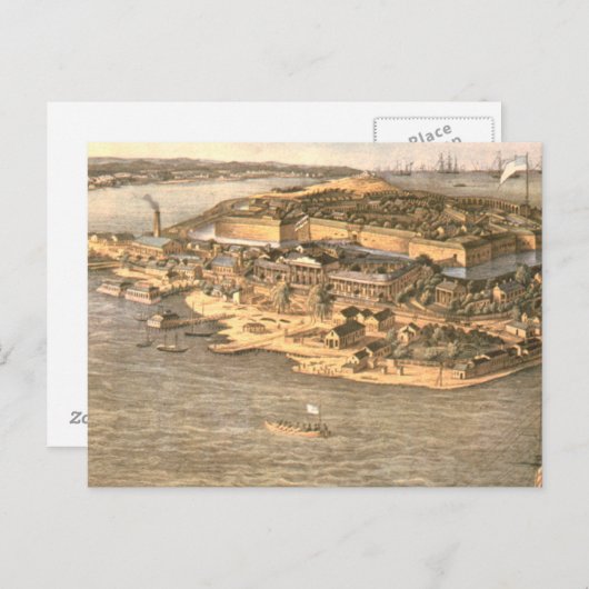 ABH Fort Monroe Briefkaart (Voorkant / Achterkant)