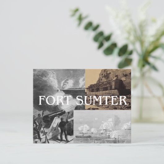 ABH Fort Sumter Briefkaart (Staand voorkant)