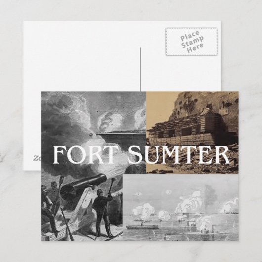 ABH Fort Sumter Briefkaart (Voorkant / Achterkant)