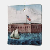 ABH Fort Sumter Keramisch Ornament (Links)