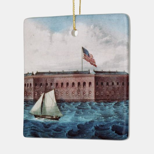 ABH Fort Sumter Keramisch Ornament (Links)