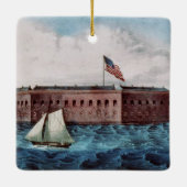 ABH Fort Sumter Keramisch Ornament (Achterkant)