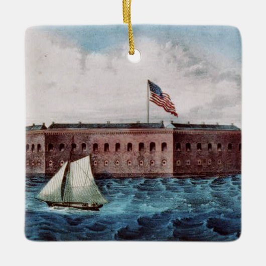 ABH Fort Sumter Keramisch Ornament (Voorkant)