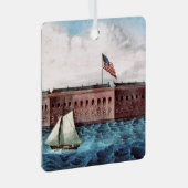 ABH Fort Sumter Metal Ornament (Voorkant Rechts)