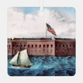 ABH Fort Sumter Metal Ornament (Achterkant)