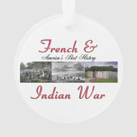 ABH Franse en Indiase oorlog Ornament (achterkant)
