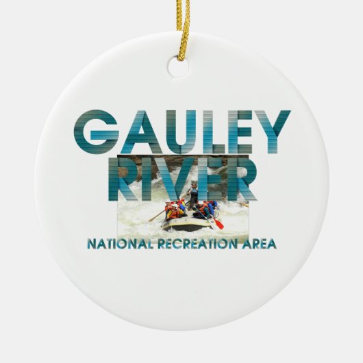 ABH Gauley River Keramisch Ornament (Voorkant)