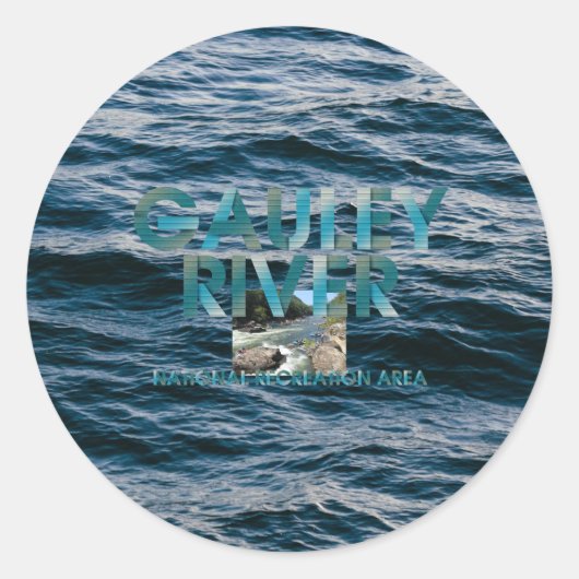 ABH Gauley River Ronde Sticker (Voorkant)